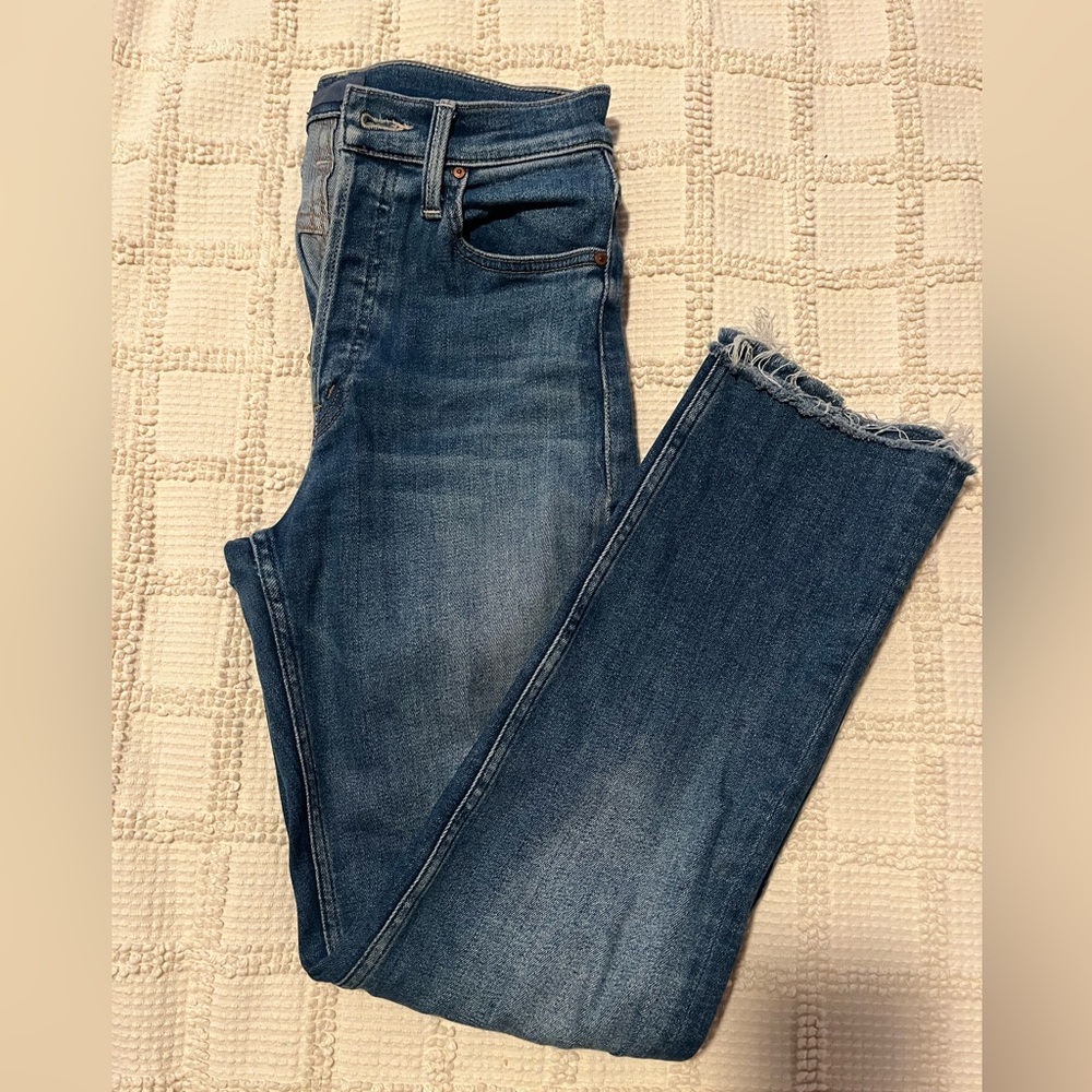 Mother Denim The Tomcat Ankle Fray Size 26